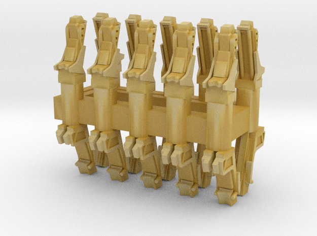 025H Ejection Seats - set of 20 -1/200 in Tan Fine Detail Plastic