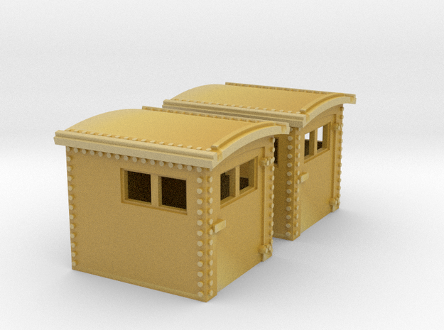 N&W Style Dog House HO Scale 1:87 x2 in Tan Fine Detail Plastic