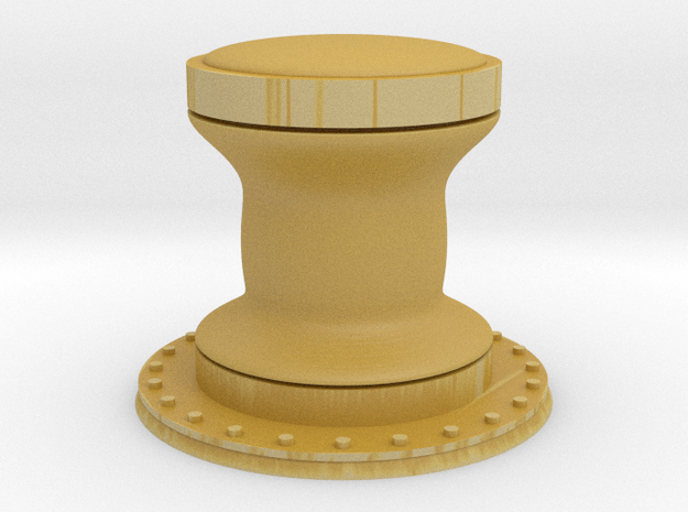 1:96 scale Capstan - Generic style in Tan Fine Detail Plastic