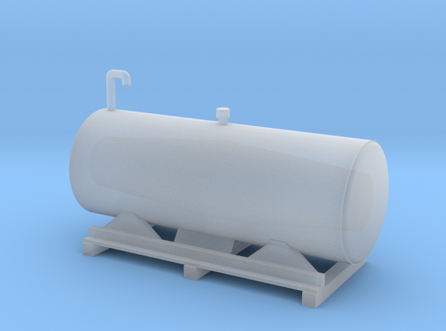 fuel tanks for flat car in Clear Ultra Fine Detail Plastic