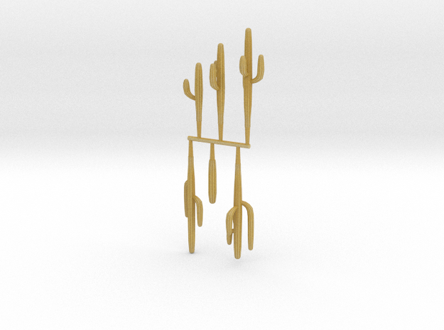 Z Scale Saguaro Collection 02 in Tan Fine Detail Plastic