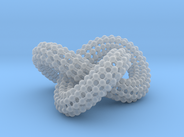 Border Object - Torus Knot 0 in Clear Ultra Fine Detail Plastic