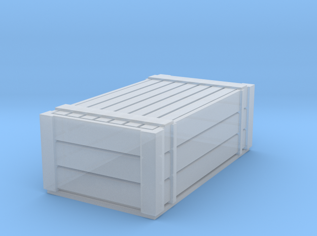 N Gauge H type container with lid in Clear Ultra Fine Detail Plastic