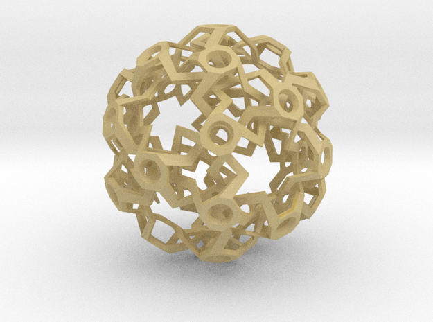 HiTech Sphere - Impossible Structure in Tan Fine Detail Plastic