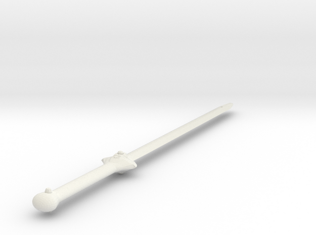 Dagger in White Natural Versatile Plastic