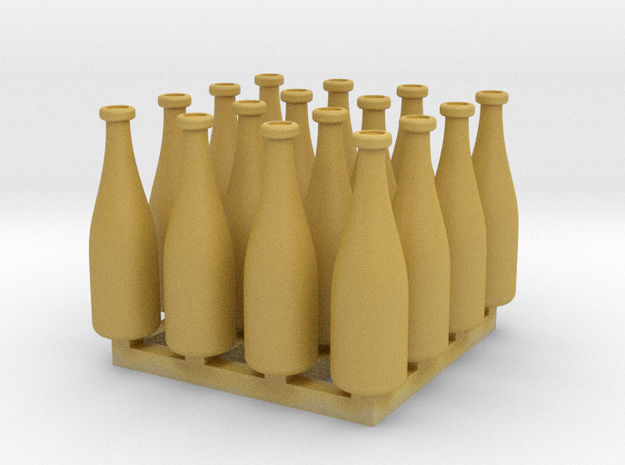 WineBottles 1x35scaled in Tan Fine Detail Plastic