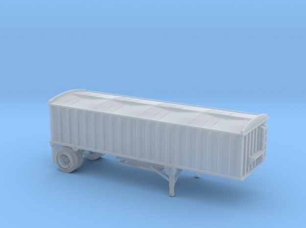 N-Scale CPS/Manac Pup Grain Trailer with Tarp in Clear Ultra Fine Detail Plastic