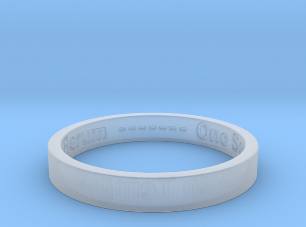 177 tempus edax rerum john titor Ring Size 7 in Clear Ultra Fine Detail Plastic
