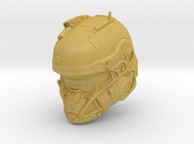 Halo 5 Tanaka/Technician 1/6 scale Helmet in Tan Fine Detail Plastic