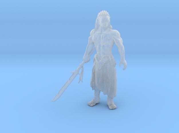 Tyler's Barbarian in Clear Ultra Fine Detail Plastic