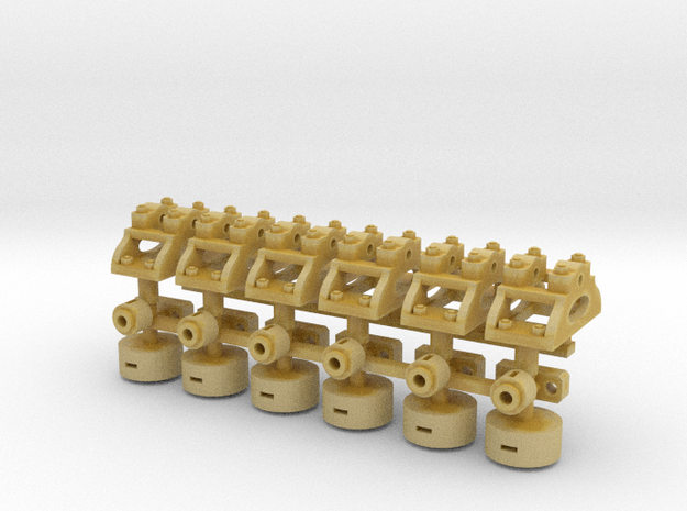 1:43.5 Decauville Point Lever X6 in Tan Fine Detail Plastic