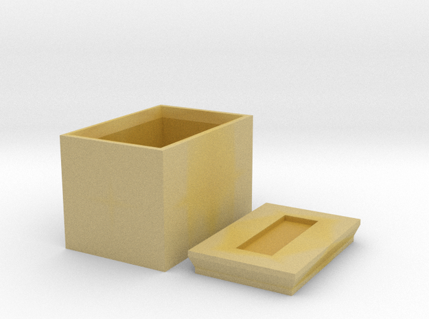 Box For Screws in Tan Fine Detail Plastic