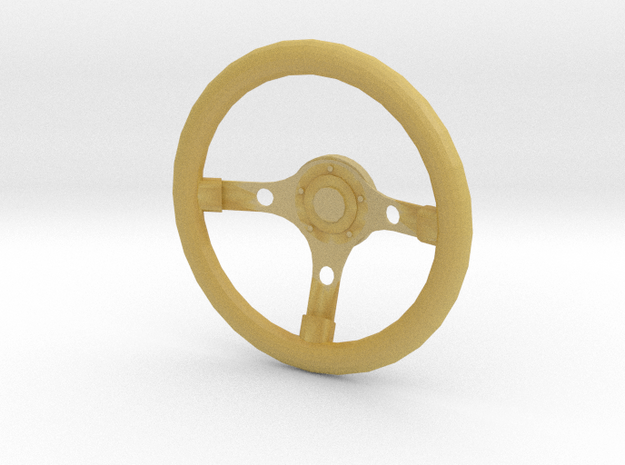 Steering wheel Grant Gt Replica 1/10 Scale in Tan Fine Detail Plastic