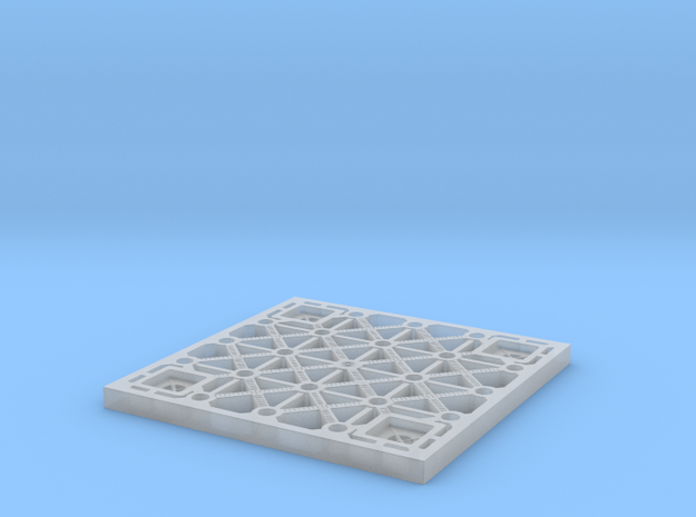 Sulaco floor tile 1/10 scale in Clear Ultra Fine Detail Plastic