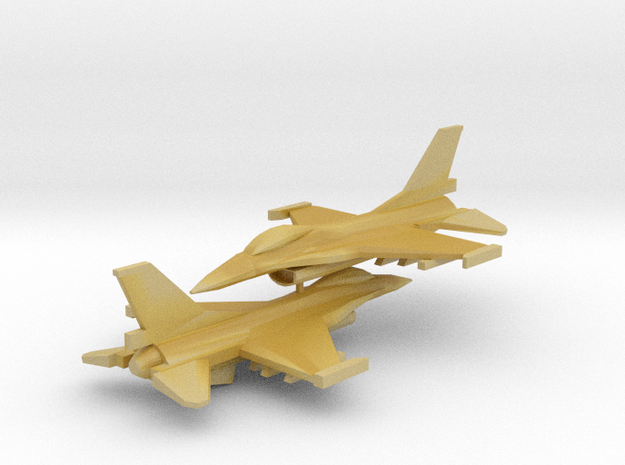 1/350 F-16C Viper (x2) in Tan Fine Detail Plastic