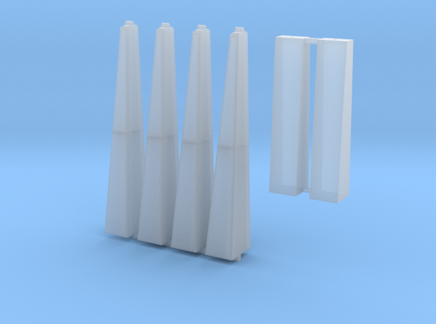 RTC Shipbuilding Mast in Clear Ultra Fine Detail Plastic