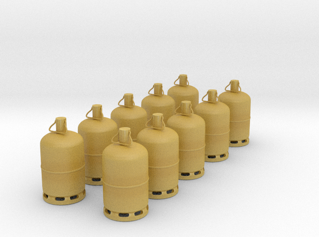 1/43 bouteille de gaz / gas bottle in Tan Fine Detail Plastic