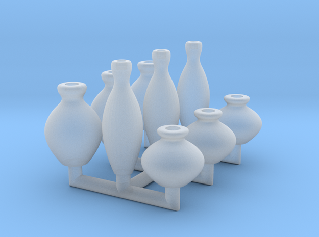 15mm Vases in Clear Ultra Fine Detail Plastic