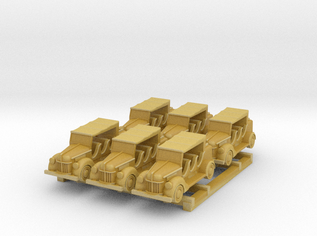 Ford DAF AT Tractor (1:285, 6-up) in Tan Fine Detail Plastic