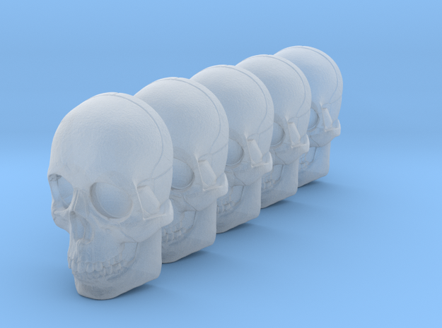 bsi-skull-human-05mm-jaw 028mm in Clear Ultra Fine Detail Plastic