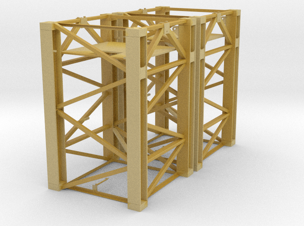 Baukran Turmstück 3.3m 2 Stück in Tan Fine Detail Plastic