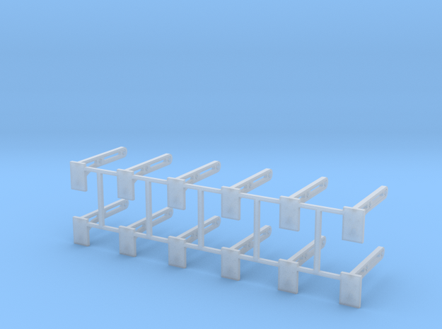 N scale RDG handrail stanchions in Clear Ultra Fine Detail Plastic