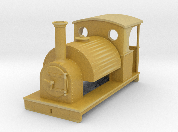 OO freelance 0-4-0T saddletank loco with open back in Tan Fine Detail Plastic
