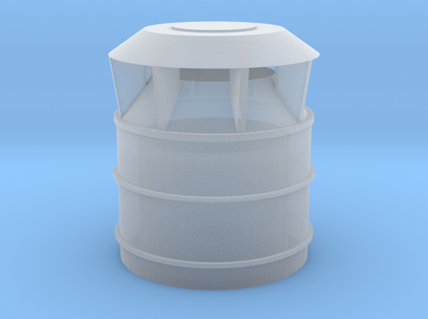 US Vent 24inch bucket 1-72scale in Clear Ultra Fine Detail Plastic