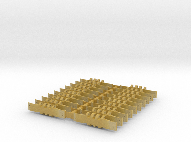 Crawler Track - Set of 20 - 1/160 scale in Tan Fine Detail Plastic