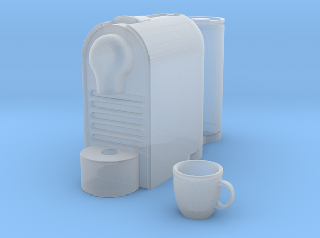 Coffee Machine 1:12 scale in Clear Ultra Fine Detail Plastic