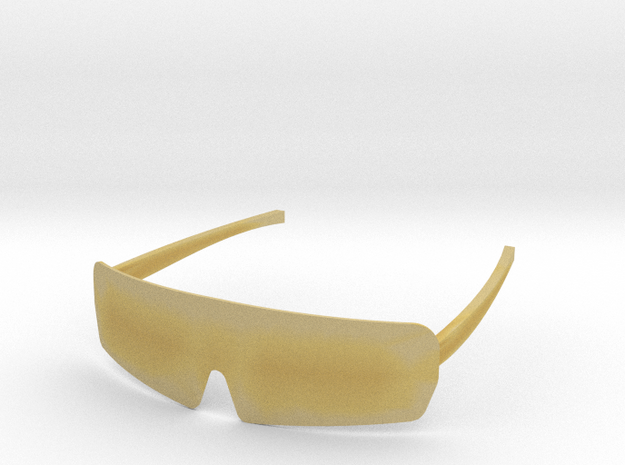 Simple styling glasses in Tan Fine Detail Plastic