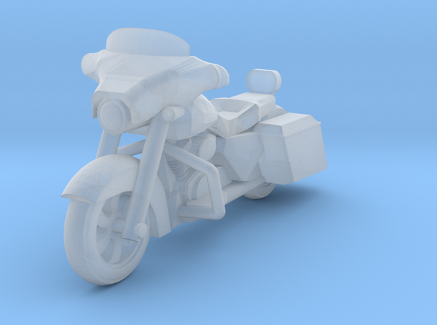 HO Scale Street Bagger Motorcycle in Clear Ultra Fine Detail Plastic