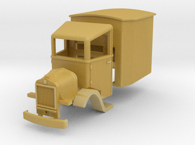 Rail truck H0e in Tan Fine Detail Plastic