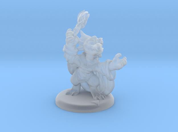 Kobold Party 01: Sorcerer (with base) in Clear Ultra Fine Detail Plastic