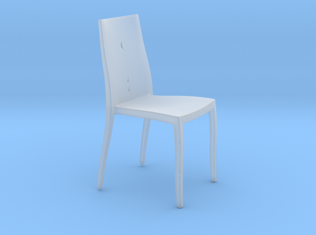 Modern Miniature 1:24 Chair in Tan Fine Detail Plastic