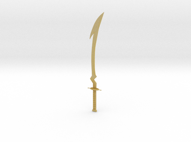 anime sword2 in Tan Fine Detail Plastic