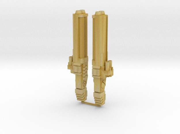 Particle Accelerator Cannons in Tan Fine Detail Plastic