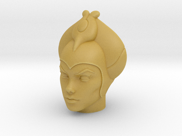 Queen Sumana Head VINTAGE in Tan Fine Detail Plastic