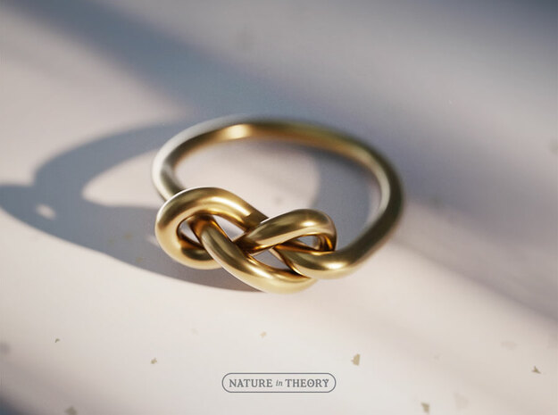 Infinity Knot Ring ✦ Sizes: 5, 7.5 in Polished Brass: 5 / 49