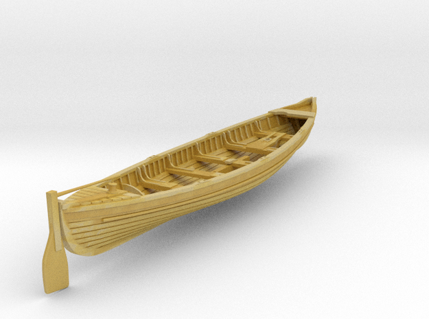 1/64 Beetle-style Whaleboat in Tan Fine Detail Plastic