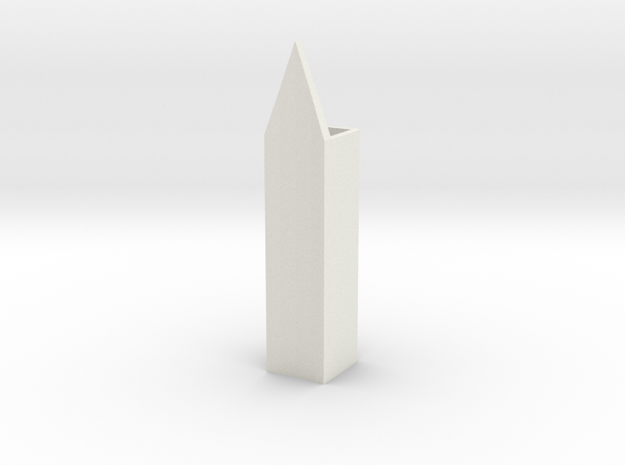 3/16 Inch Launch Lug for Model Rockets in White Natural Versatile Plastic