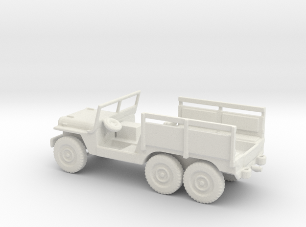 1/35 Scale Jeep MT 6x6 Ambulance in White Natural Versatile Plastic