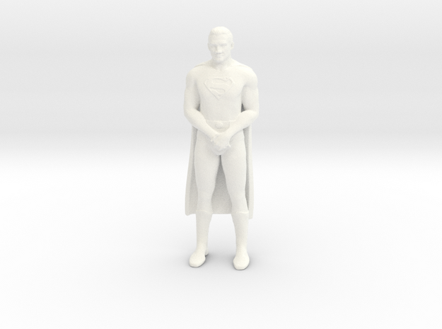 Superman - George Reeves - 1:24 in White Processed Versatile Plastic