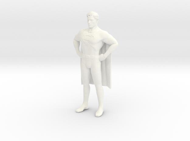 Superman -Christopher Reeves - Custom in White Processed Versatile Plastic