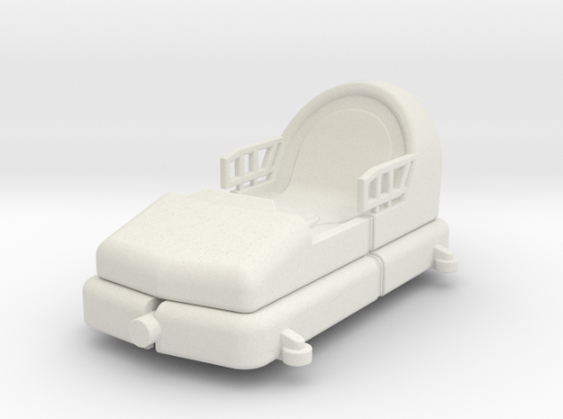 Swiss bob rollercoaster car in White Natural Versatile Plastic: 1:87 - HO