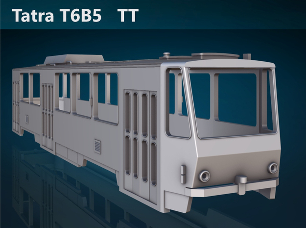 Tatra T6B5 TT [body] in Tan Fine Detail Plastic