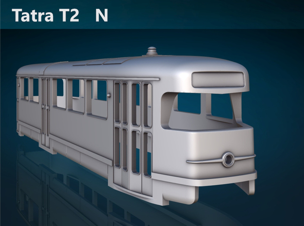 Tatra T2 N [body] in Tan Fine Detail Plastic