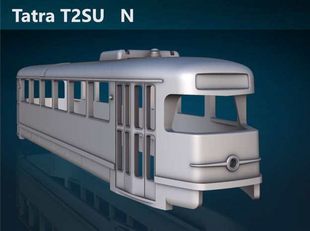 Tatra T2SU N [body] in Tan Fine Detail Plastic