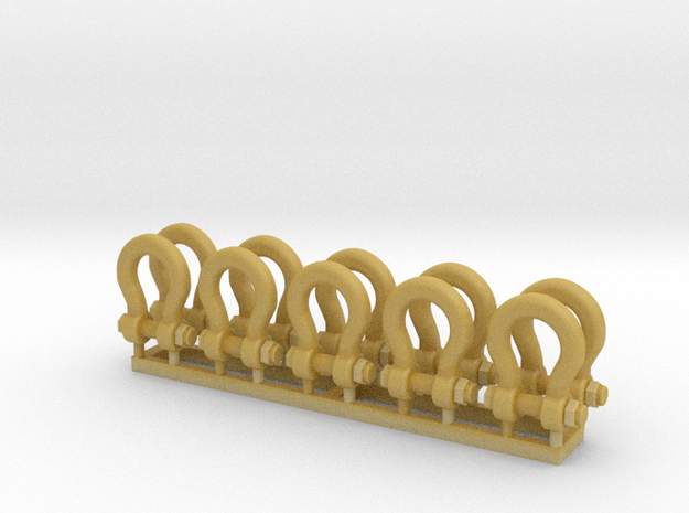 Shackle TP-M03-4 150 TON 10 pack 1-87 Scale in Tan Fine Detail Plastic