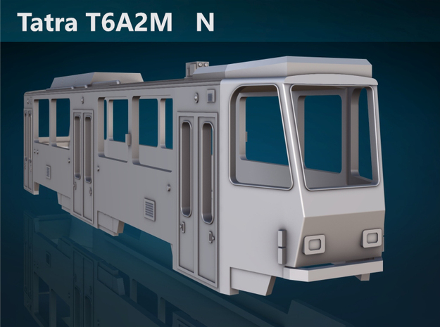 Tatra T6A2M N [body] in Tan Fine Detail Plastic
